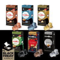 Gimoka Full Range - 60 Aluminium Nespresso compatible coffee capsules