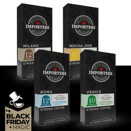 Importers Coffee Variety - 40 Nespresso compatible coffee capsules thumbnail