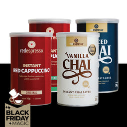 red espresso - Rooibos Cappuccino and Chai Deluxe Bundle thumbnail