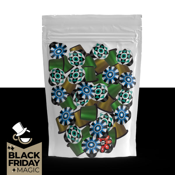 Black Friday Magic Premium Bulk Pack - 100 Nespresso compatible coffee capsules