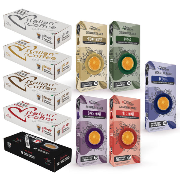 Bestseller Bulk Special - 100 Nespresso compatible Coffee Capsules