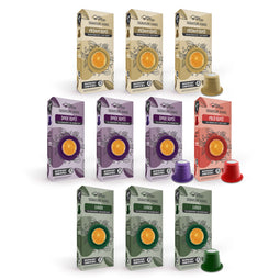 Bulk Special Pack (No Decaffe) - 100 Nespresso compatible coffee capsules thumbnail