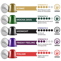 International Coffee Collection -  100 Nespresso Compatible Coffee Capsules