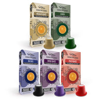 Variety Pack - 50 Nespresso compatible coffee capsules