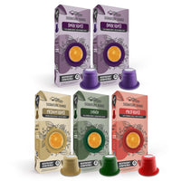 Variety Pack (no Decaffe) - 50 Nespresso compatible coffee capsules