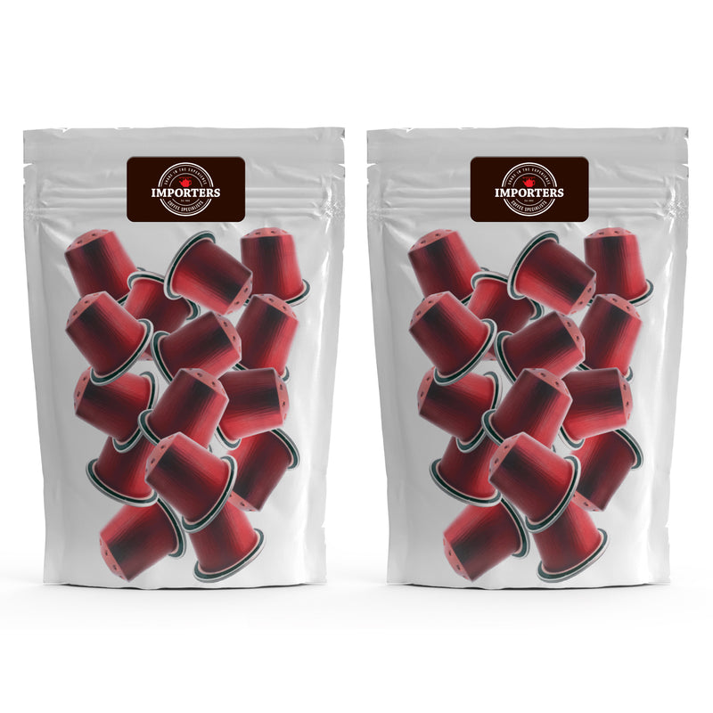 Importers Premium Bulk Capsules - 40 Aluminium Nespresso compatible coffee capsules