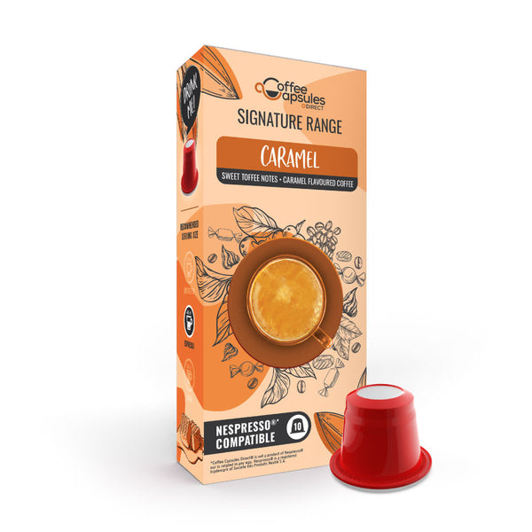 Caramel Coffee - 10 Nespresso compatible coffee capsules
