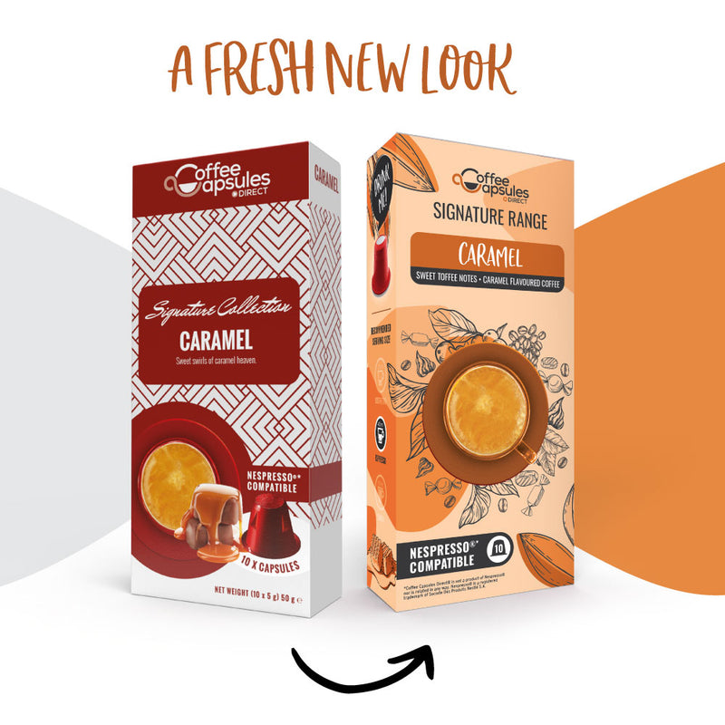 Caramel Coffee - 10 Nespresso compatible coffee capsules