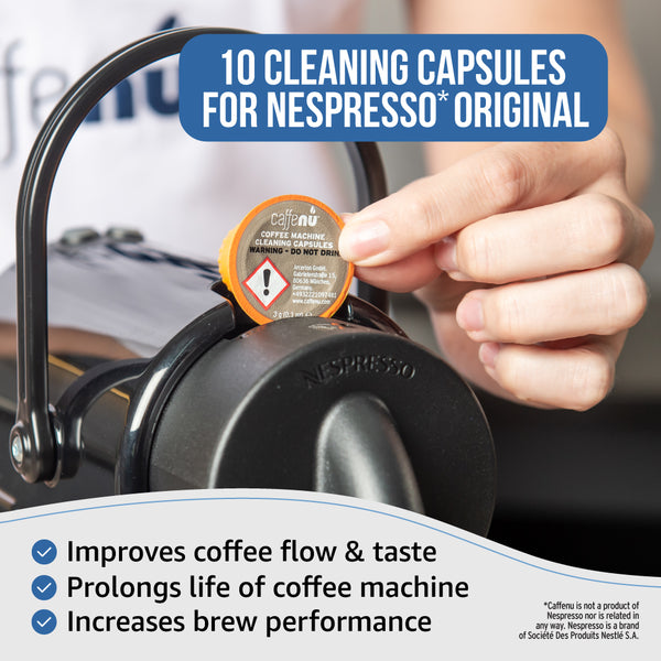 Caffenu Cleaning Capsules 10 Value Pack – Nespresso compatible