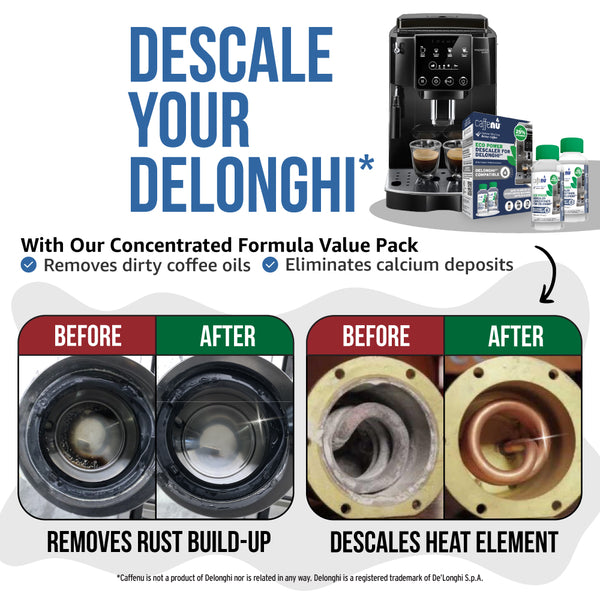 Caffenu Eco Descaler for Delonghi - Value pack (4 Uses)