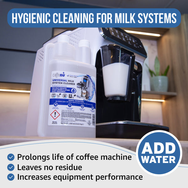 Caffenu Universal Coffee Machine Milk System Cleaner - 1000ml