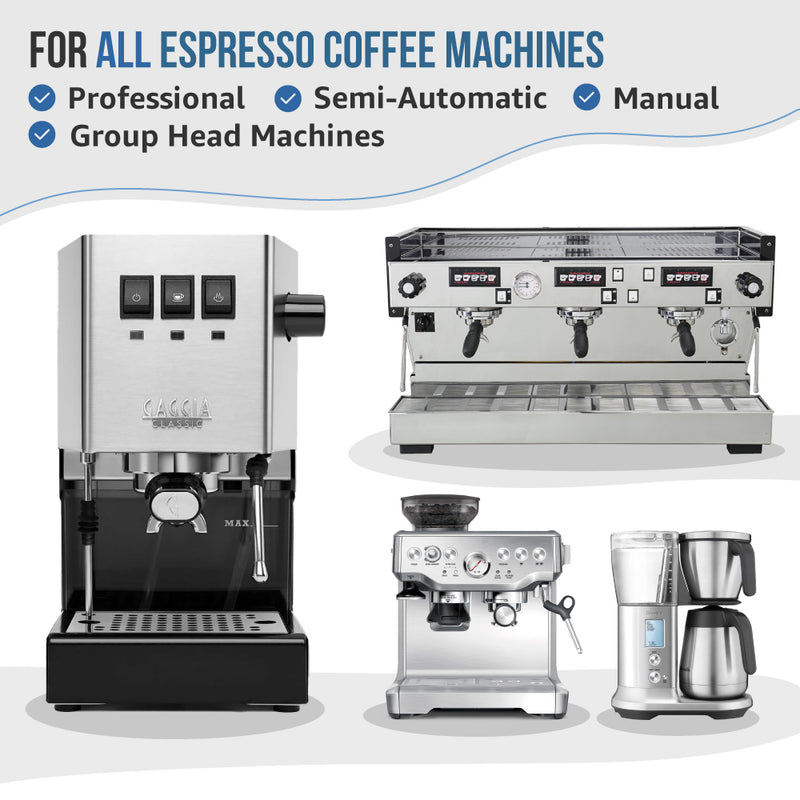 Caffenu Espresso Coffee Machine Group Head Cleaning Brush + Extra Head