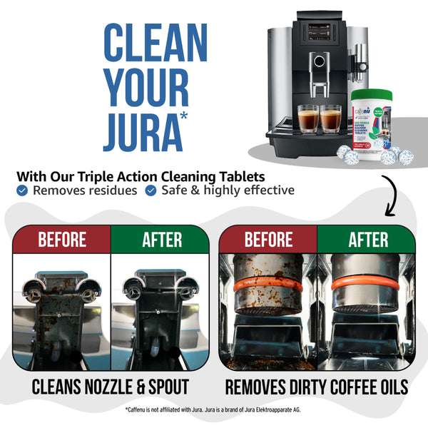 Caffenu 3 Phase Cleaning tablets for Jura