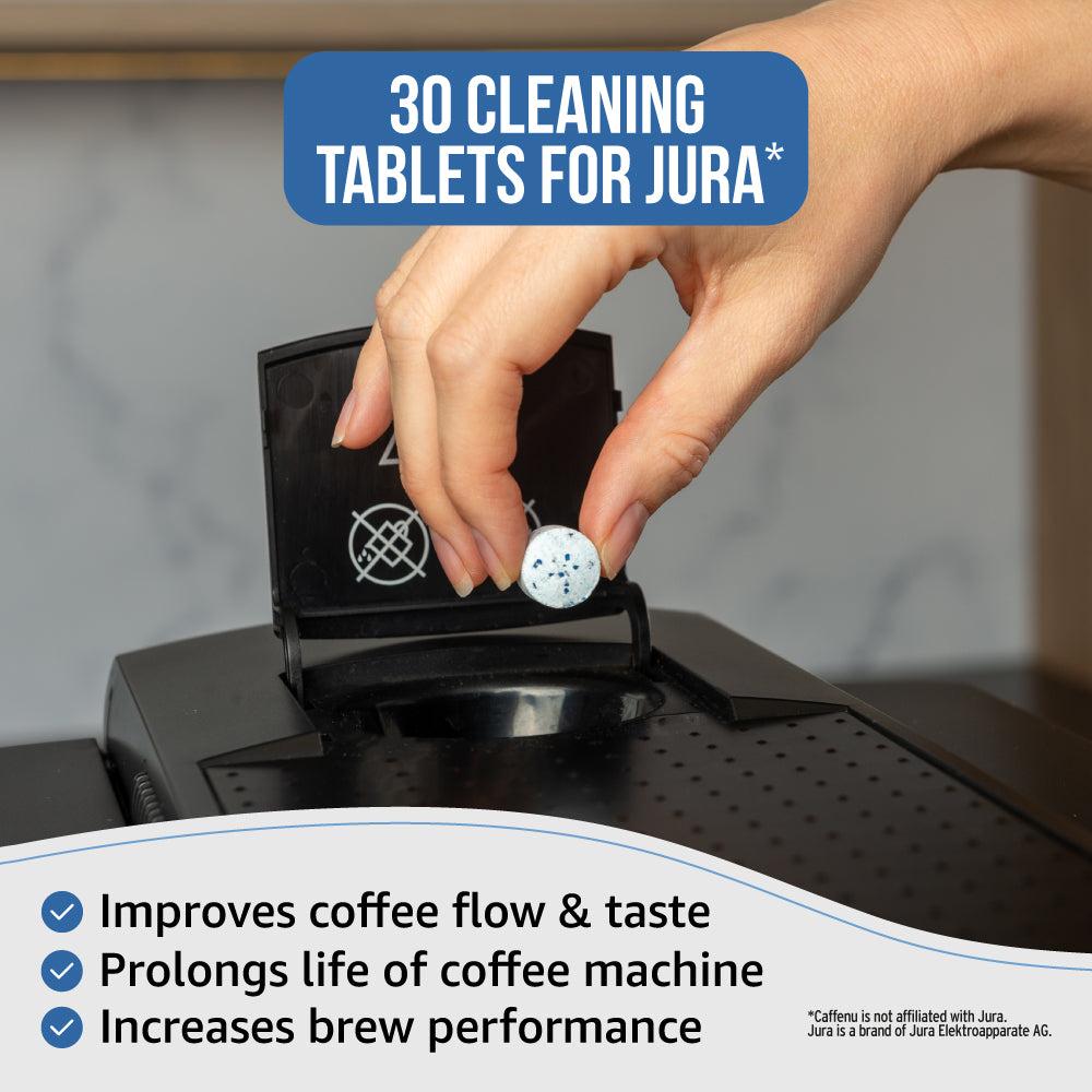 Caffenu 3 Phase Cleaning tablets for Jura – Coffee Capsules Direct