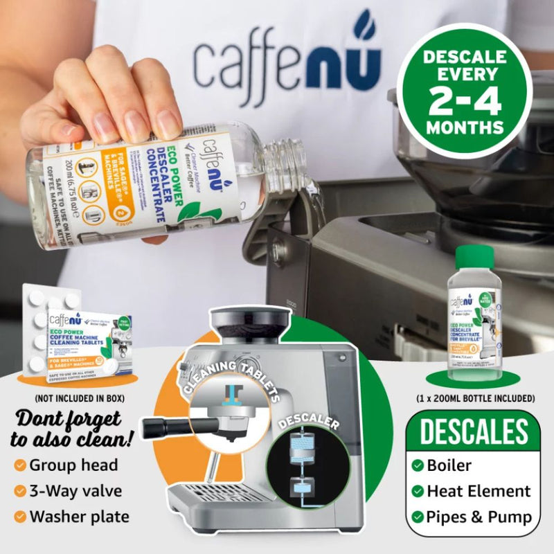 Caffenu Eco Descaler for Breville and Sage - Value pack (4 Uses)