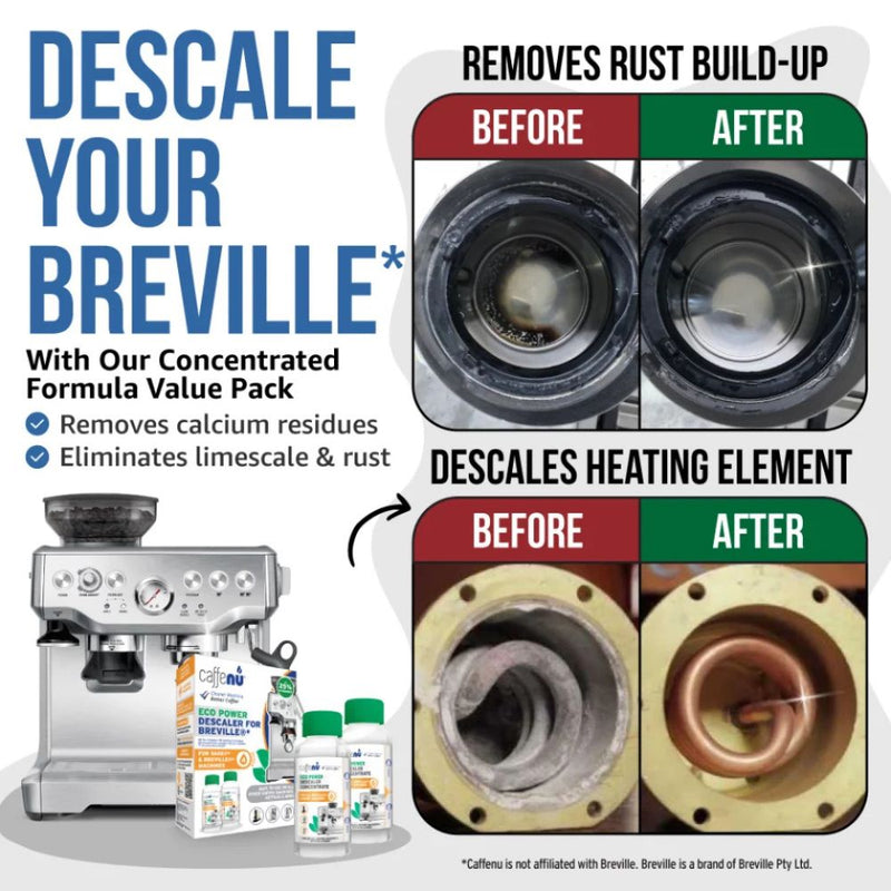 Caffenu Eco Descaler for Breville and Sage - Value pack (4 Uses)
