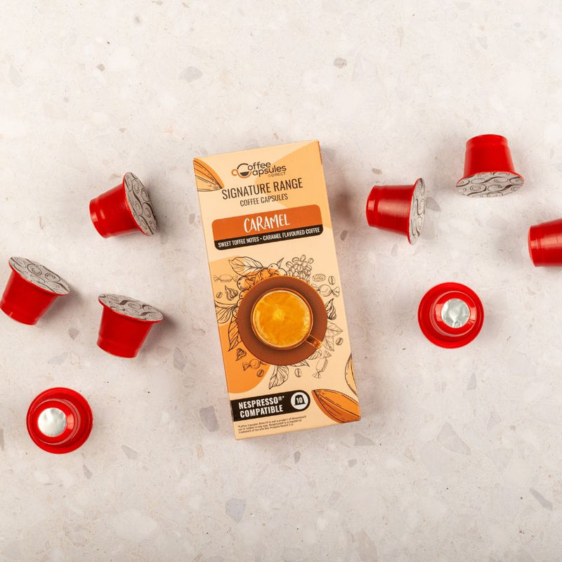 Caramel Coffee - 10 Nespresso compatible coffee capsules