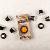 Choc Hazelnut Coffee & Syrup Bundle - 40 Nespresso compatible coffee capsules