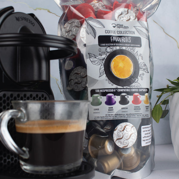 Coffee Collection Favourites - 100 Nespresso compatible coffee capsules