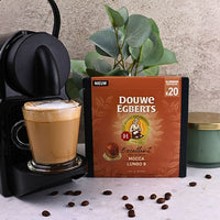 Douwe Egberts Excellence Mocca - Aluminium Nespresso compatible coffee capsules (20 Pack)