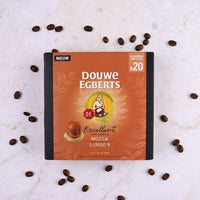 Douwe Egberts Excellence Mocca - Aluminium Nespresso compatible coffee capsules (20 Pack)