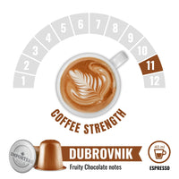 Importers Dubrovnik - 10 Aluminium Nespresso compatible coffee capsules