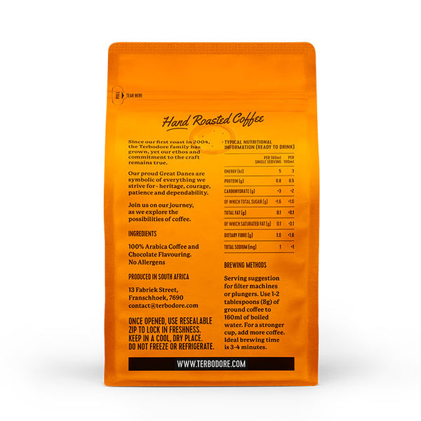 Terbodore Dutch Chocolate Coffee Beans - 250g