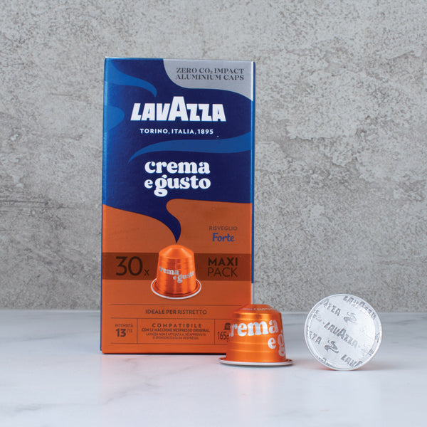 Lavazza Forte Maxi Pack – 30 Aluminium Nespresso compatible coffee capsules