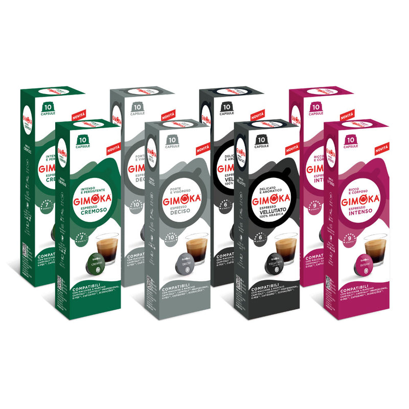 Gimoka Coffee Bulk Special (no Decaffe) - 80 K-fee & Caffitaly compatible coffee capsules