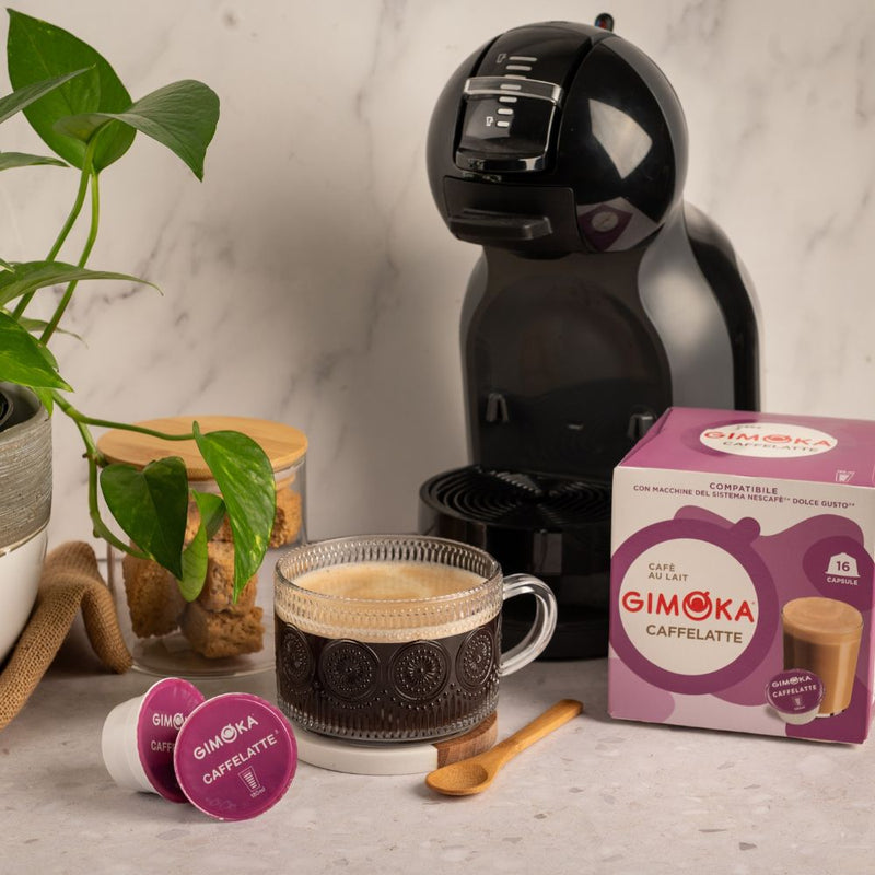 Gimoka Caffe Latte - 16 Nescafe Dolce Gusto compatible coffee capsules