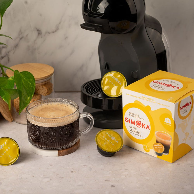 Gimoka Lungo - 16 Nescafe Dolce Gusto compatible coffee capsules
