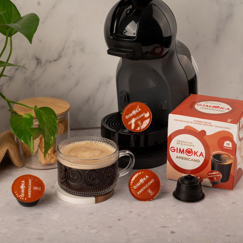 Gimoka Americano - 16 Nescafe Dolce Gusto compatible coffee capsules