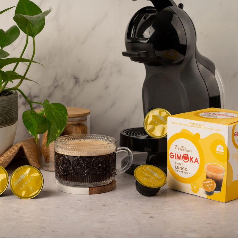 Gimoka Lungo - 16 Nescafe Dolce Gusto compatible coffee capsules