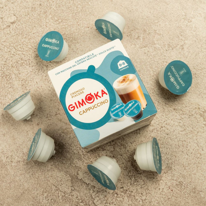 Gimoka Cappuccino - 16 Nescafe Dolce Gusto compatible coffee capsules
