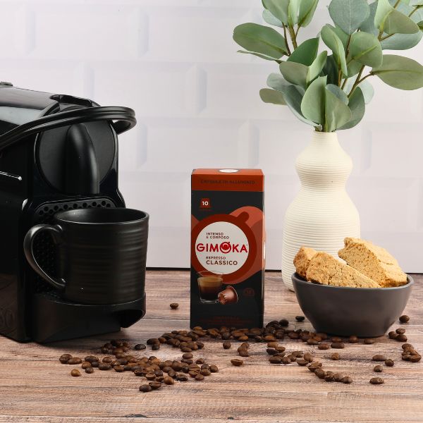 Gimoka Classico - 10 Aluminium Nespresso compatible coffee capsules