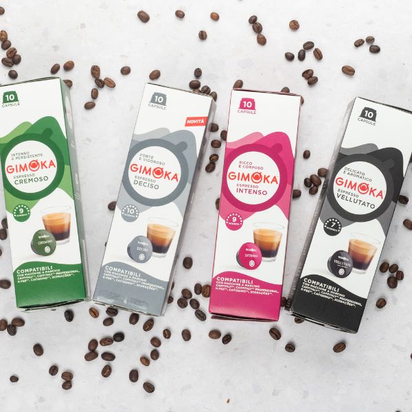 Gimoka Coffee Variety (no Decaffe) - 40 K-fee & Caffitaly compatible coffee capsules