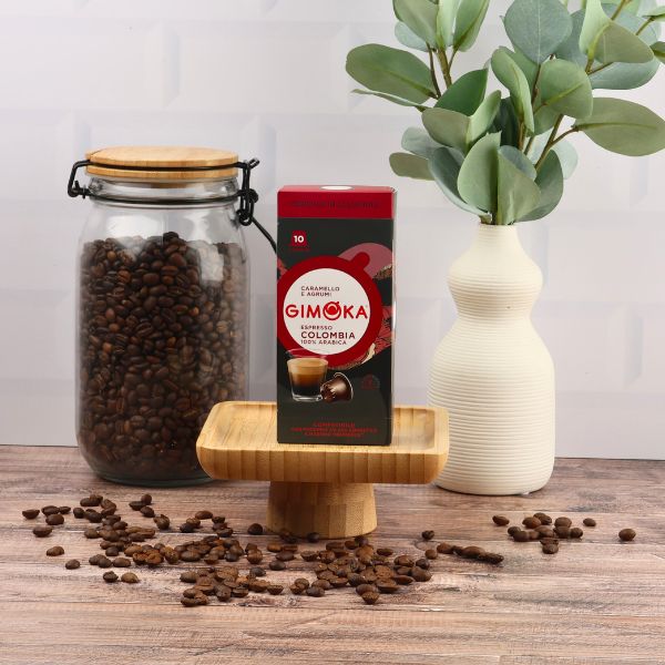 Gimoka Colombia - 10 Aluminium Nespresso compatible coffee capsules