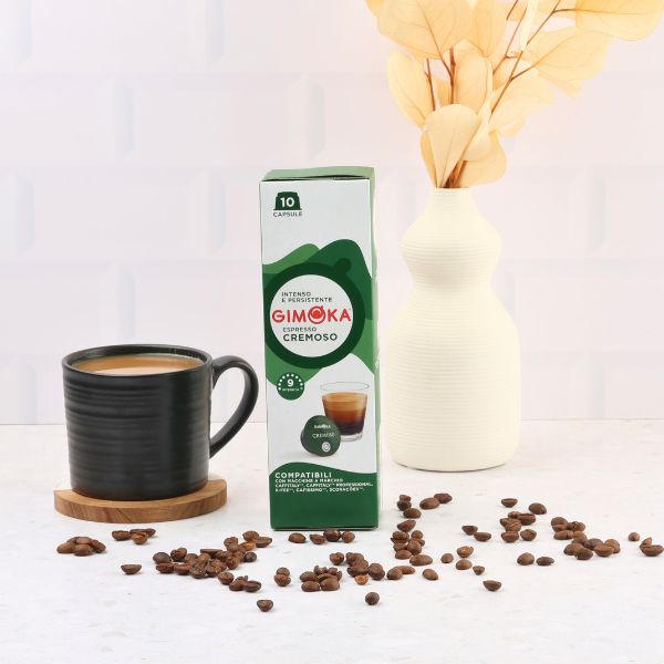 Gimoka Cremoso - 10 K-fee & Caffitaly compatible coffee capsules