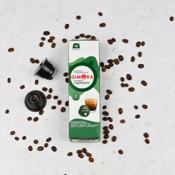 Gimoka Cremoso - 10 K-fee & Caffitaly compatible coffee capsules