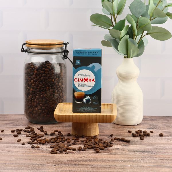 Gimoka Decaffeinato - 10 Aluminium Nespresso compatible coffee capsules
