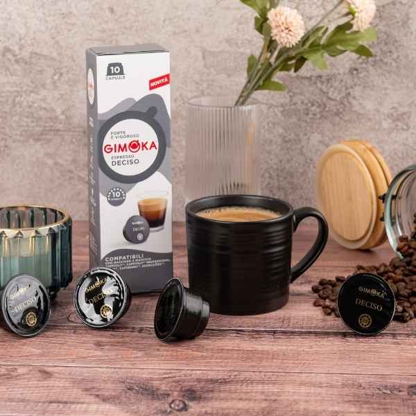 Gimoka Deciso - 10 K-fee & Caffitaly compatible coffee capsules