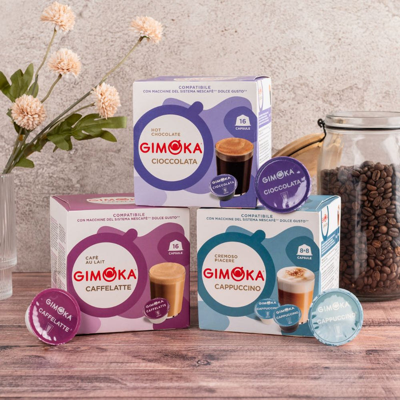 Gimoka Flavour Variety - 48 Nescafe Dolce Gusto compatible coffee capsules
