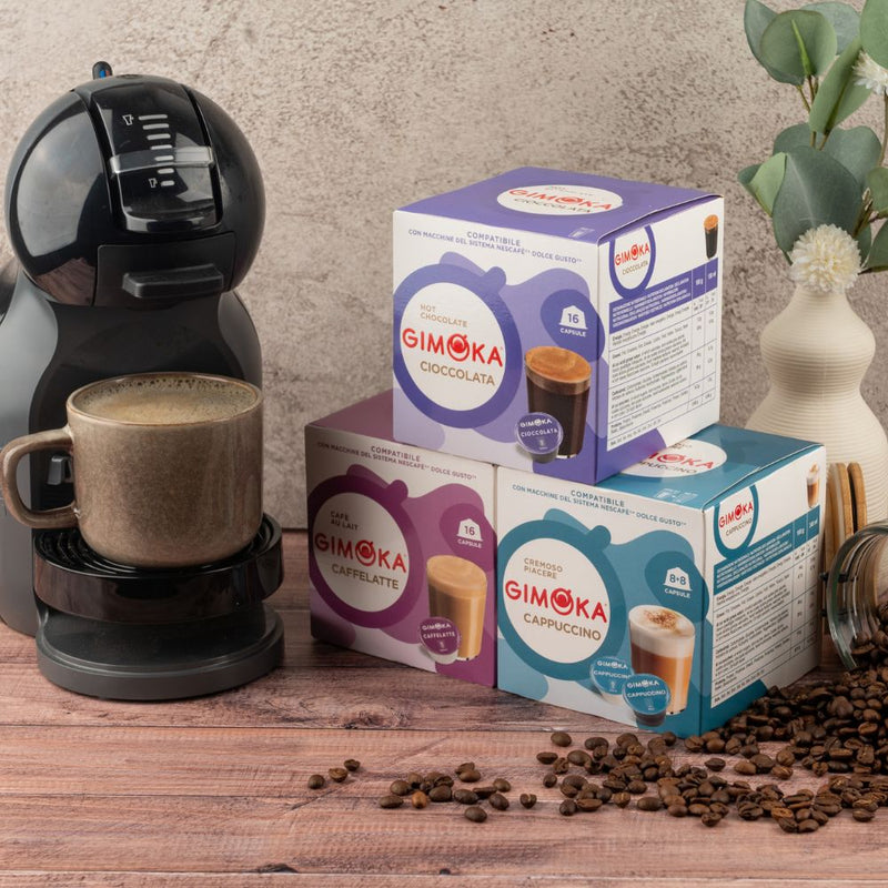 Gimoka Flavour Variety - 48 Nescafe Dolce Gusto compatible coffee capsules