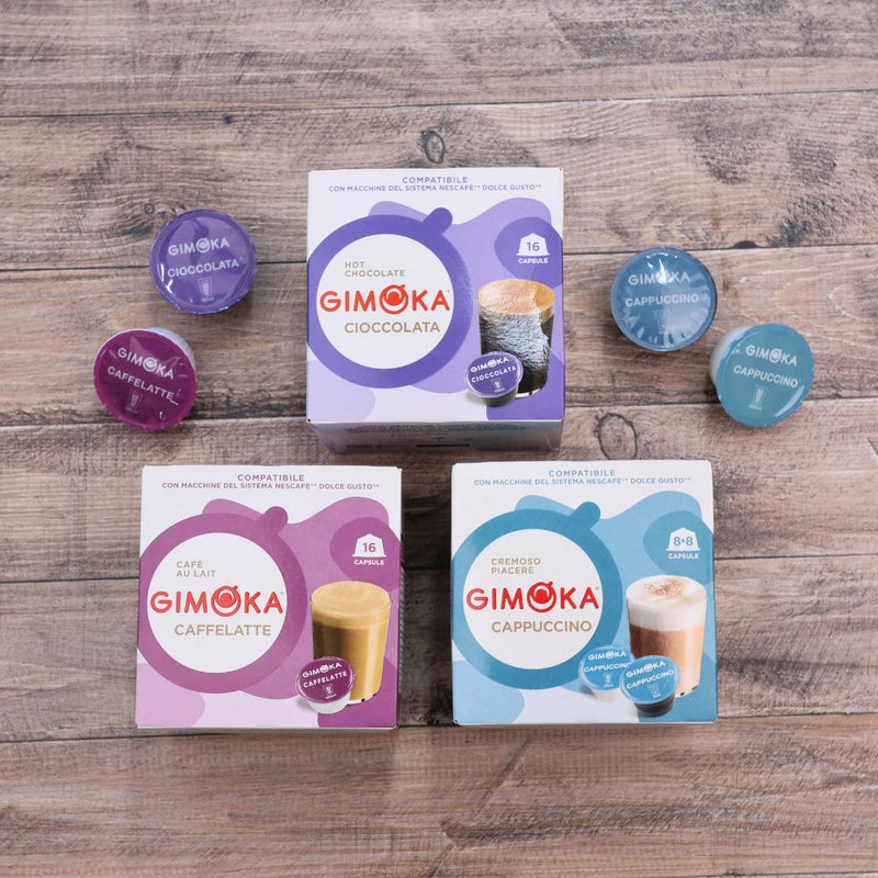 Gimoka Flavour Variety - 48 Nescafe Dolce Gusto compatible coffee capsules