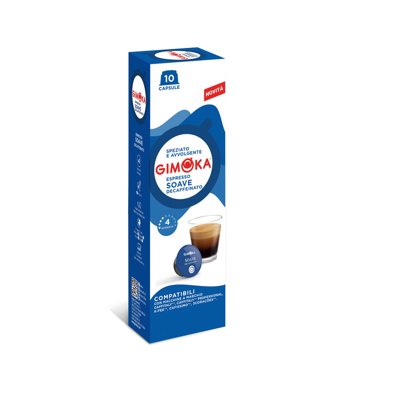 Gimoka Soave Decaffe - 10 K-fee compatible coffee capsules