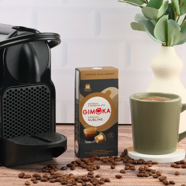 Gimoka Sublime - 10 Aluminium Nespresso compatible coffee capsules