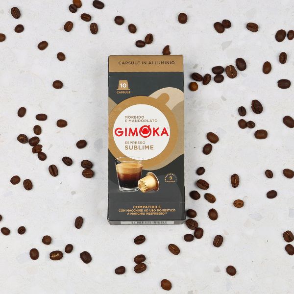 Gimoka Sublime - 10 Aluminium Nespresso compatible coffee capsules