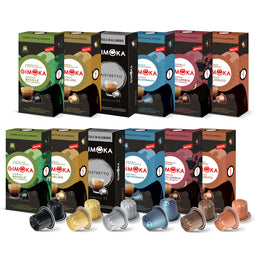 Gimoka Bulk Coffee Bundle - 120 Aluminium Nespresso compatible coffee capsules thumbnail