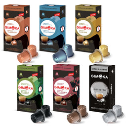 Gimoka Full Range - 60 Aluminium Nespresso compatible coffee capsules thumbnail