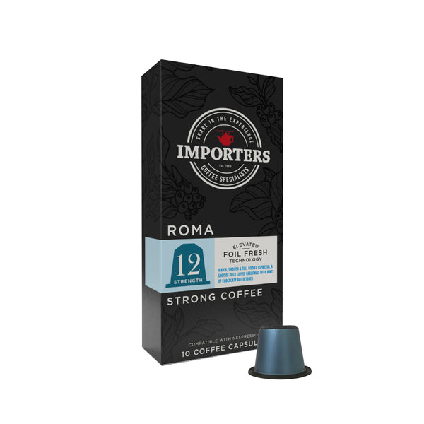 Importers Roma - Nespresso compatible coffee capsules